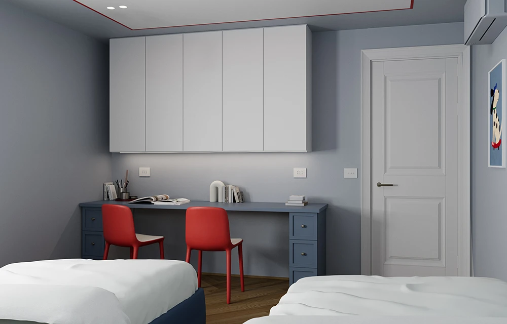 Armadio componibile pensato per la cameretta in crescita - Arredamento cameretta - Giallo Pastello Interior Design
