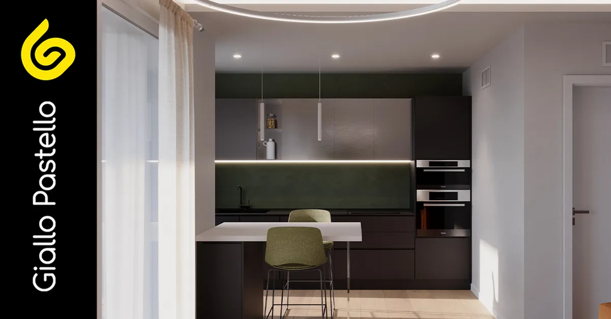 Arredamento cucina moderna - Giallo Pastello Interior Design