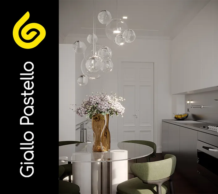 Arredamento cucina moderna - Giallo Pastello Interior Design