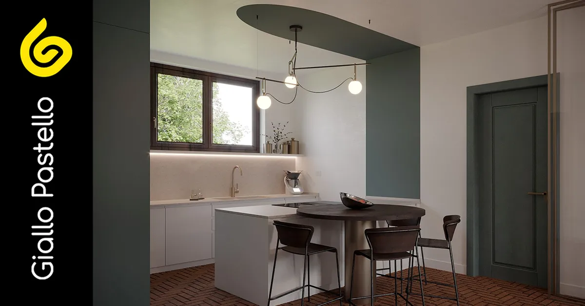 Arredamento cucina moderna - Giallo Pastello Interior Design