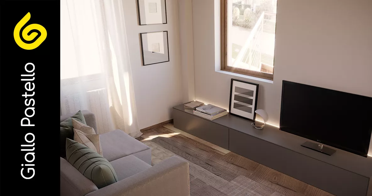 Arredamento moderno: come arredare il soggiorno - Giallo Pastello Interior Design