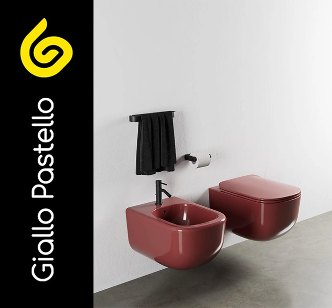 Arredare il bagno: sanitari - Giallo Pastello
