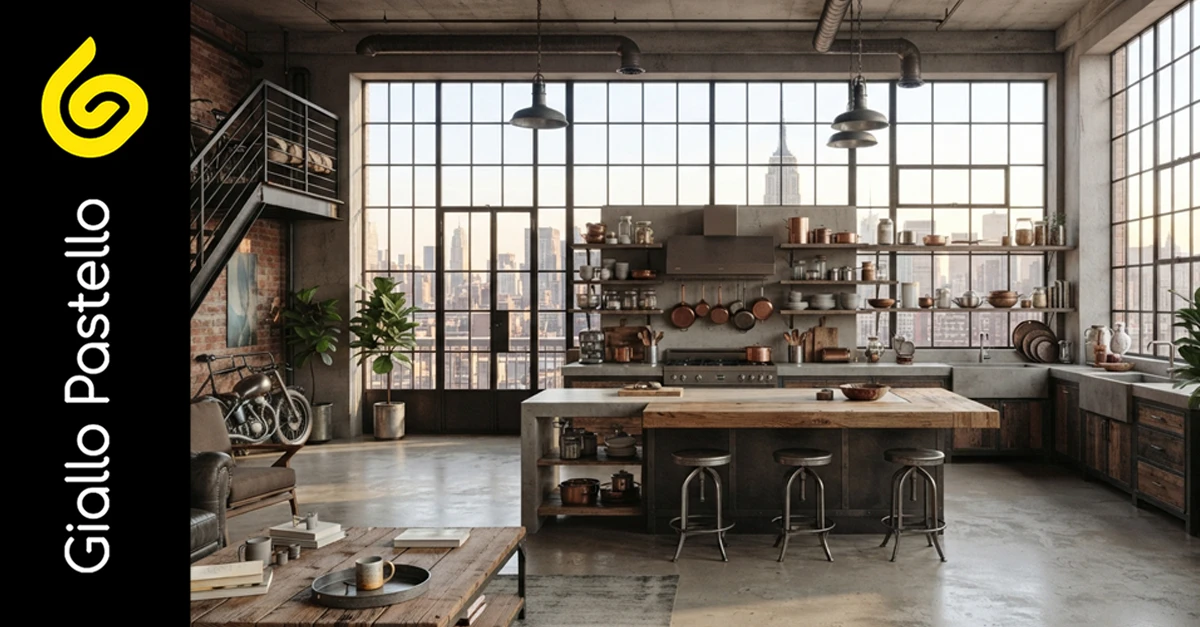Arredare in stile industrial - Giallo Pastello Interior Design