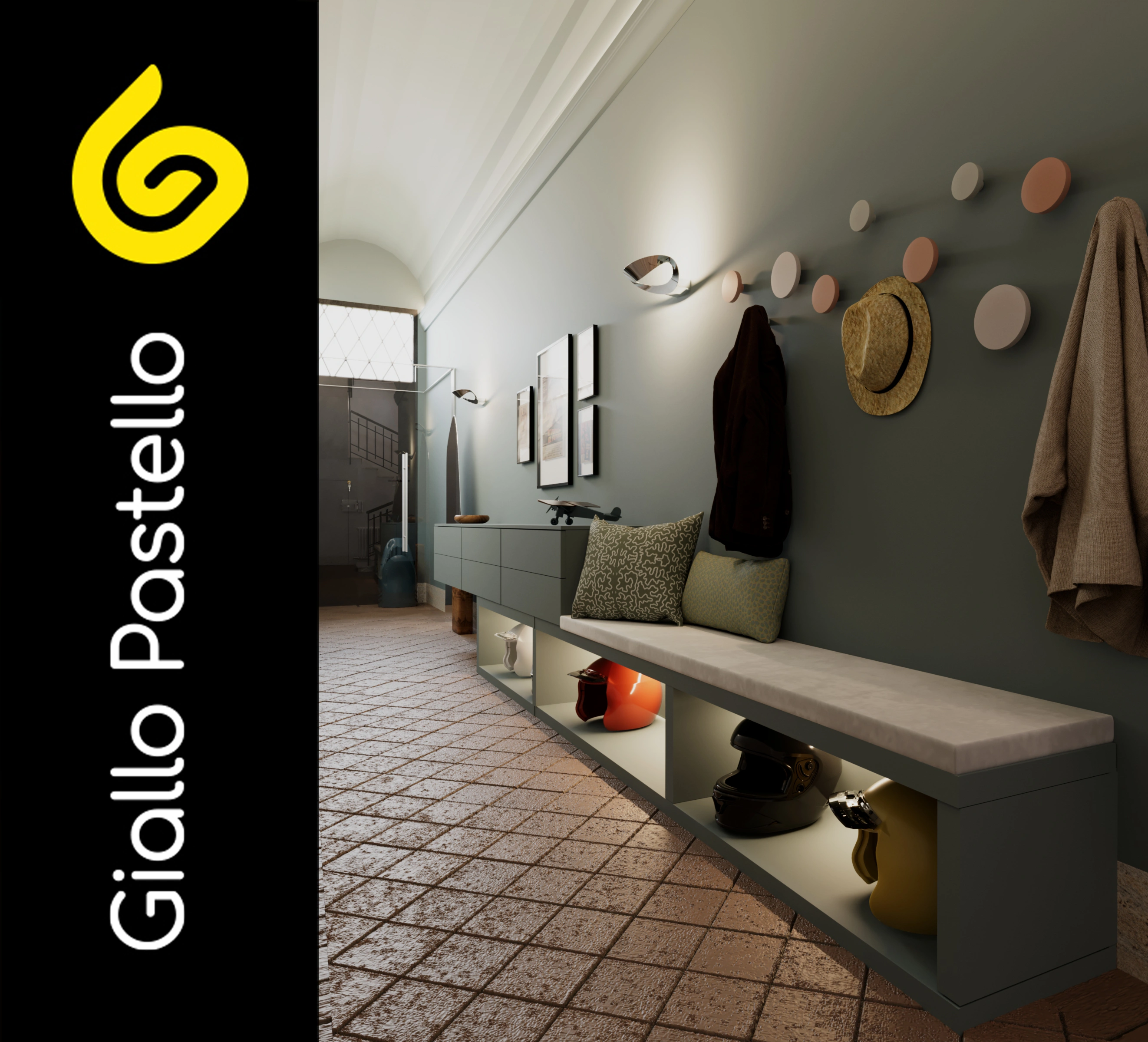 Arredare l'ingresso di casa - Giallo Pastello