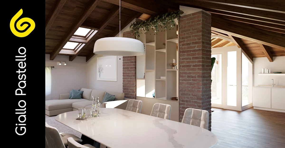 Arredare mansarda - Giallo Pastello Interior Design