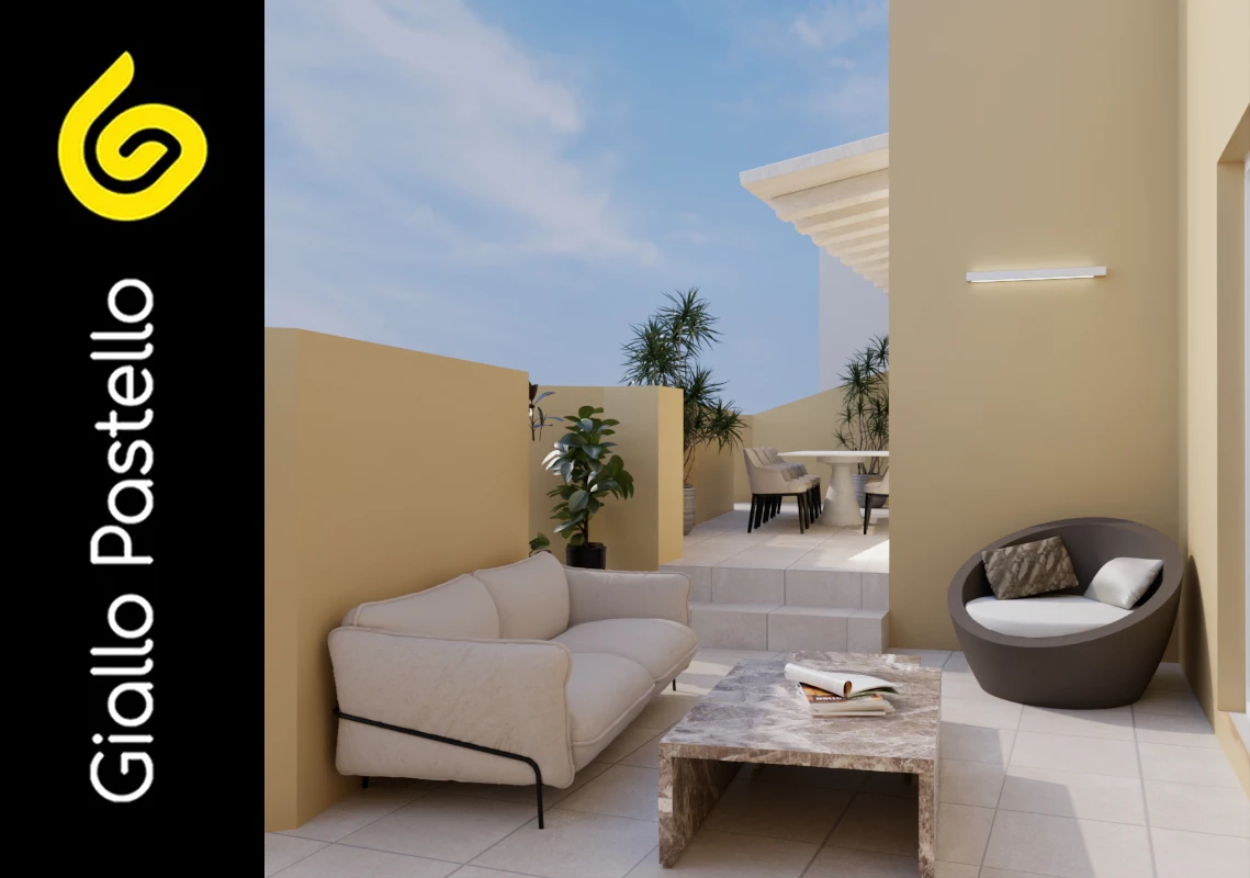 Arredare terrazzo appartamento - Giallo Pastello Interior Design