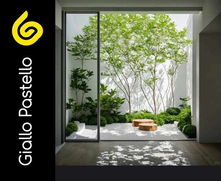Arredare un giardino piccolo - Giallo Pastello