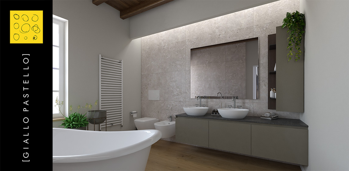Arredo Bagno Rosso - Arredo bagno: i consigli dell’Interior Design - Giallo Pastello Interior Design Brescia
