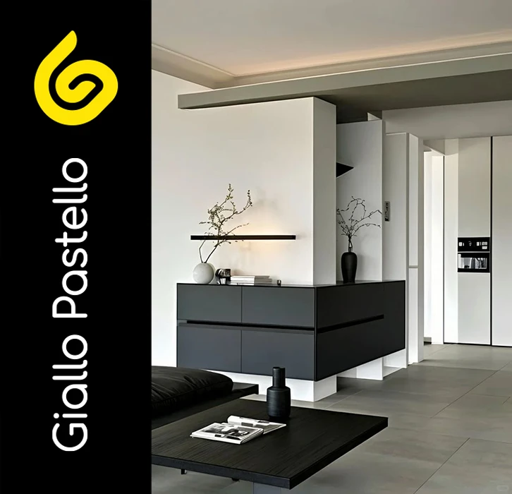 Arredo moderno:  - Giallo Pastello Interior Design Arredo moderno:  - Giallo Pastello Interior Design