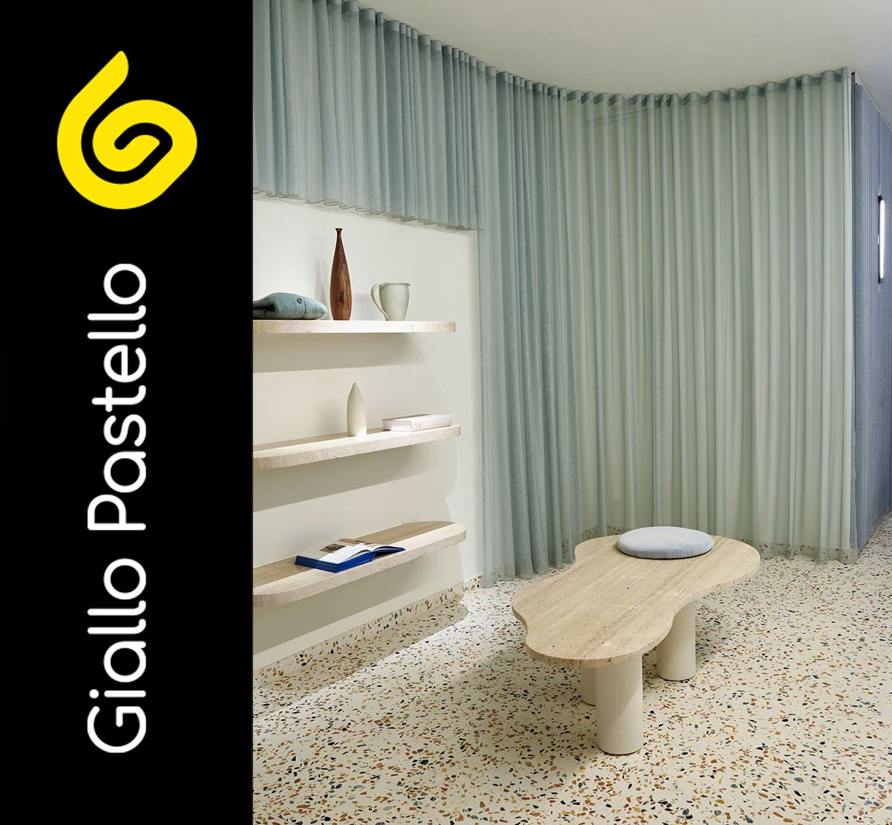 Arredo negozi: palette di colori pastello - Giallo Pastello Interior Design