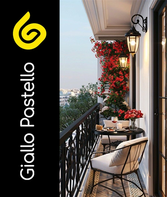 Arredo outdoor: terrazzo - Giallo Pastello