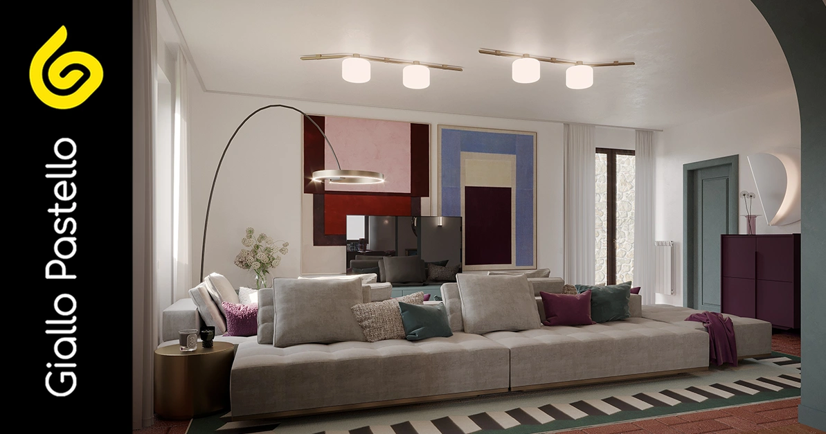 Arredo per salotto - Giallo Pastello