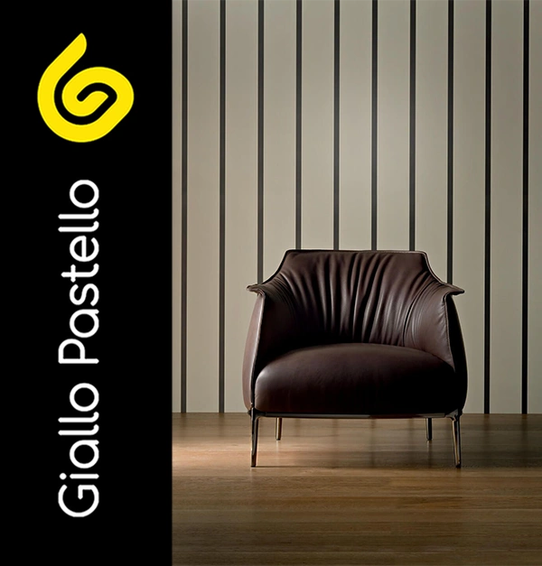 Arredo per salotto: poltroncina  - Giallo Pastello