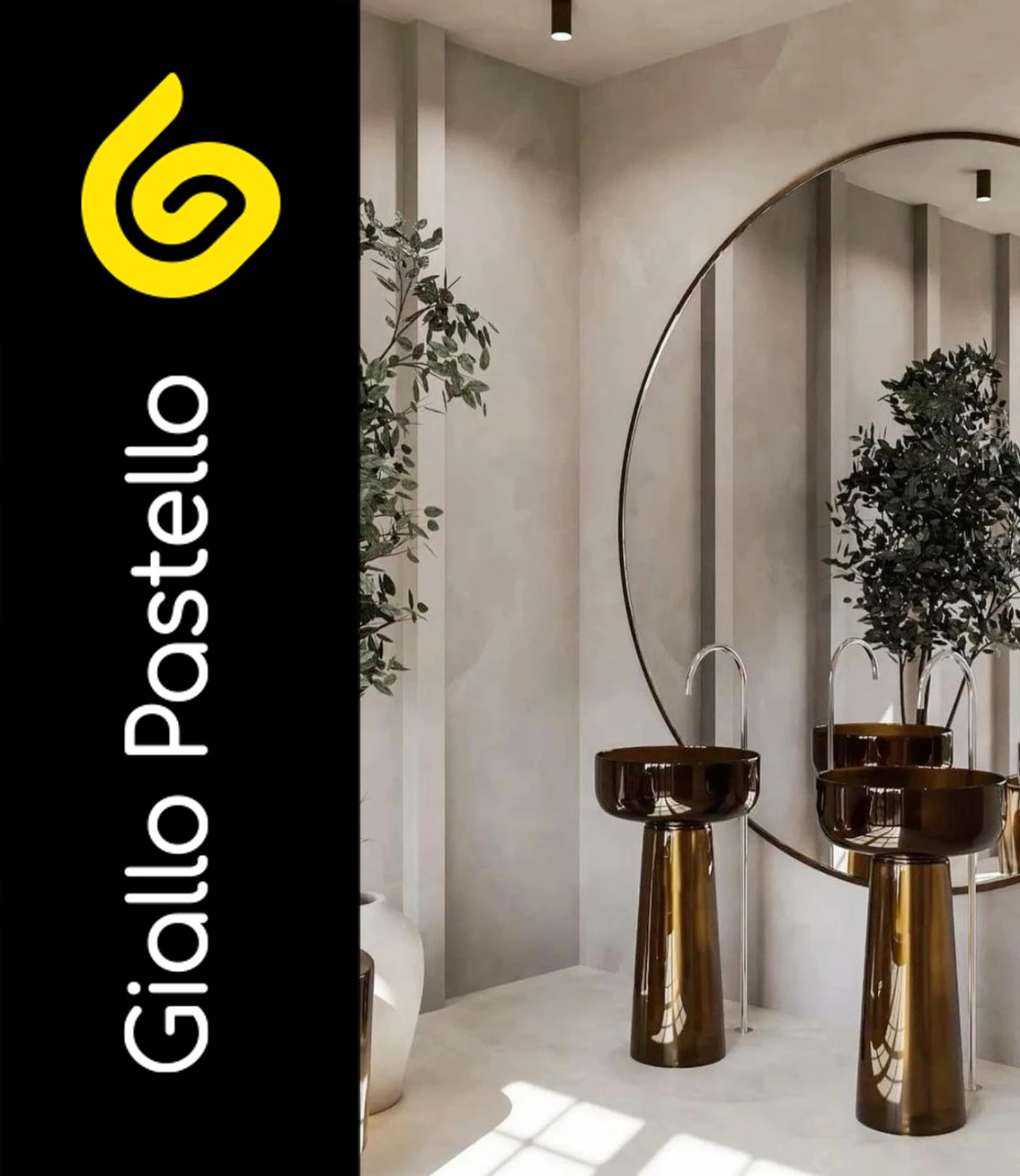 1. Usa nuance chiare - Bagno Moderno - Giallo Pastello Interior Design Brescia