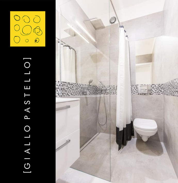 Arredare il bagno piccolo: vasca o doccia? - Giallo Pastello Interior Design  - Brescia Bergamo Milano