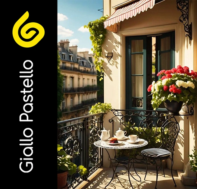 Arredare il balcone - Giallo Pastello
