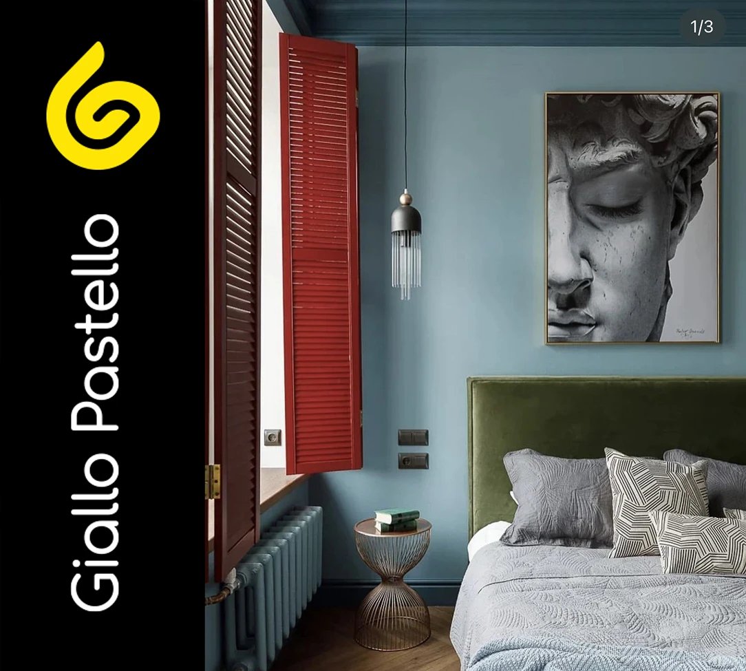 Colore delle pareti in camera da letto: blu il colore della calma - Giallo Pastello Interior Desing