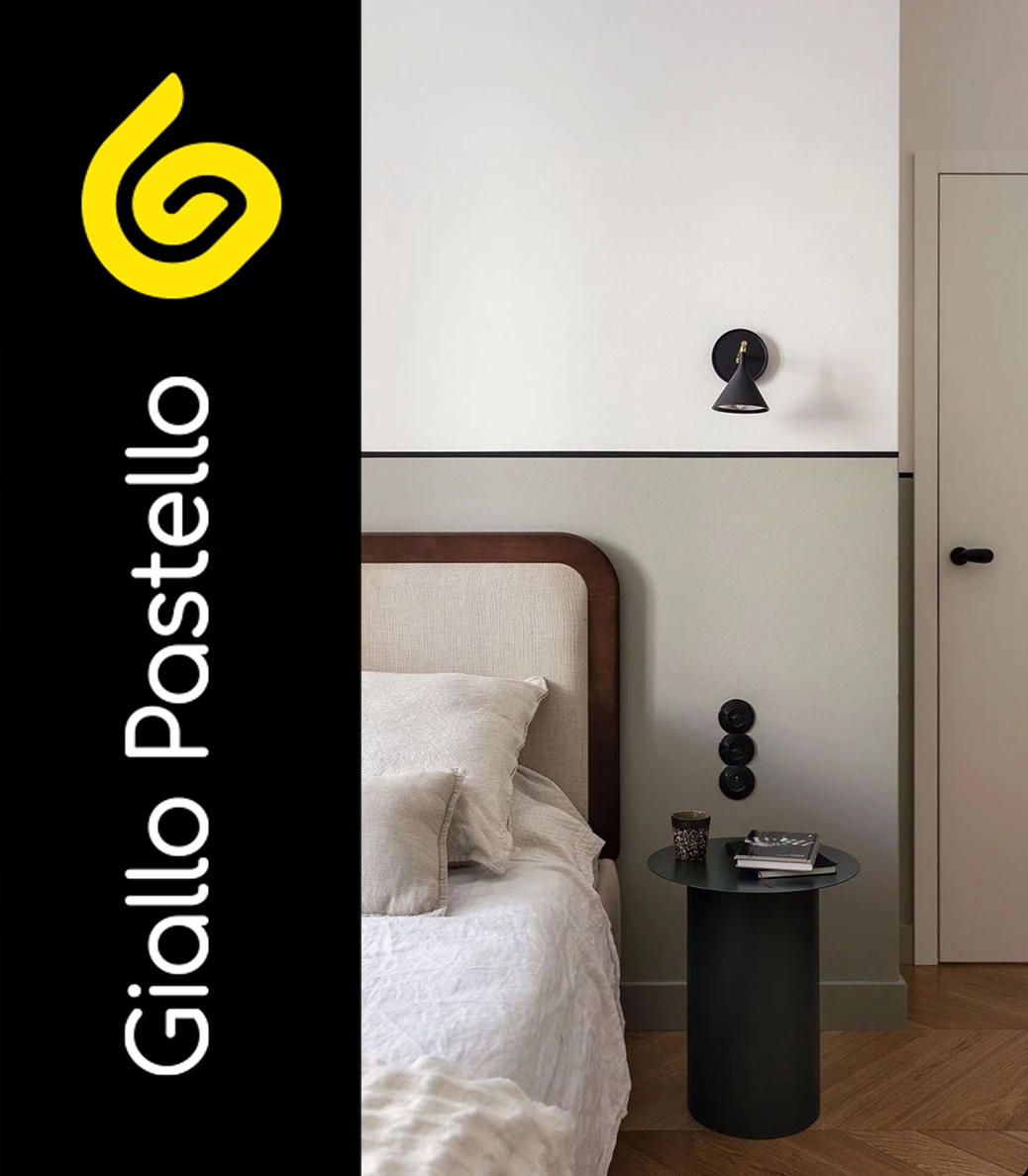 Colore delle pareti in camera da letto: grigio chiaro neutro e rilassante - Giallo Pastello Interior Desing