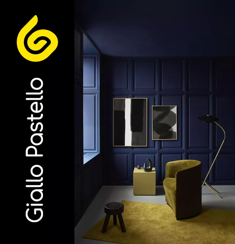 Colore pareti: il blu - Giallo Pastello Interior Design Brescia