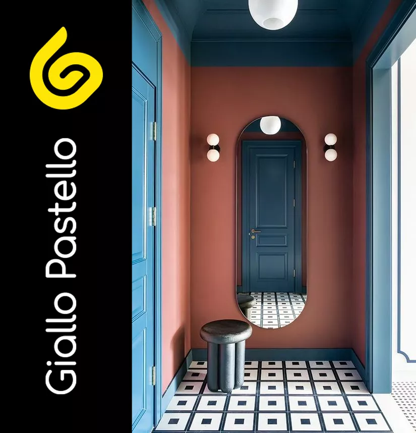 Colore pareti: il rosso - Giallo Pastello Interior Design Brescia