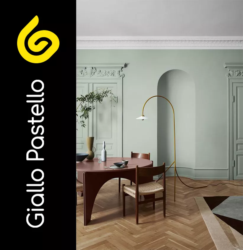 Colore pareti: il verde - Giallo Pastello Interior Design Brescia