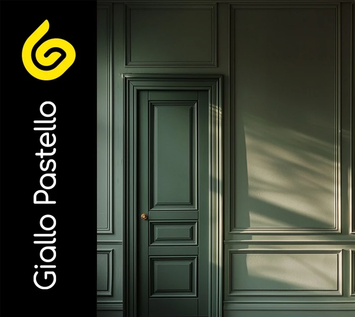 Colori pareti per soggiorno: colori freddi, verde salvia - Giallo Pastello Interior Design