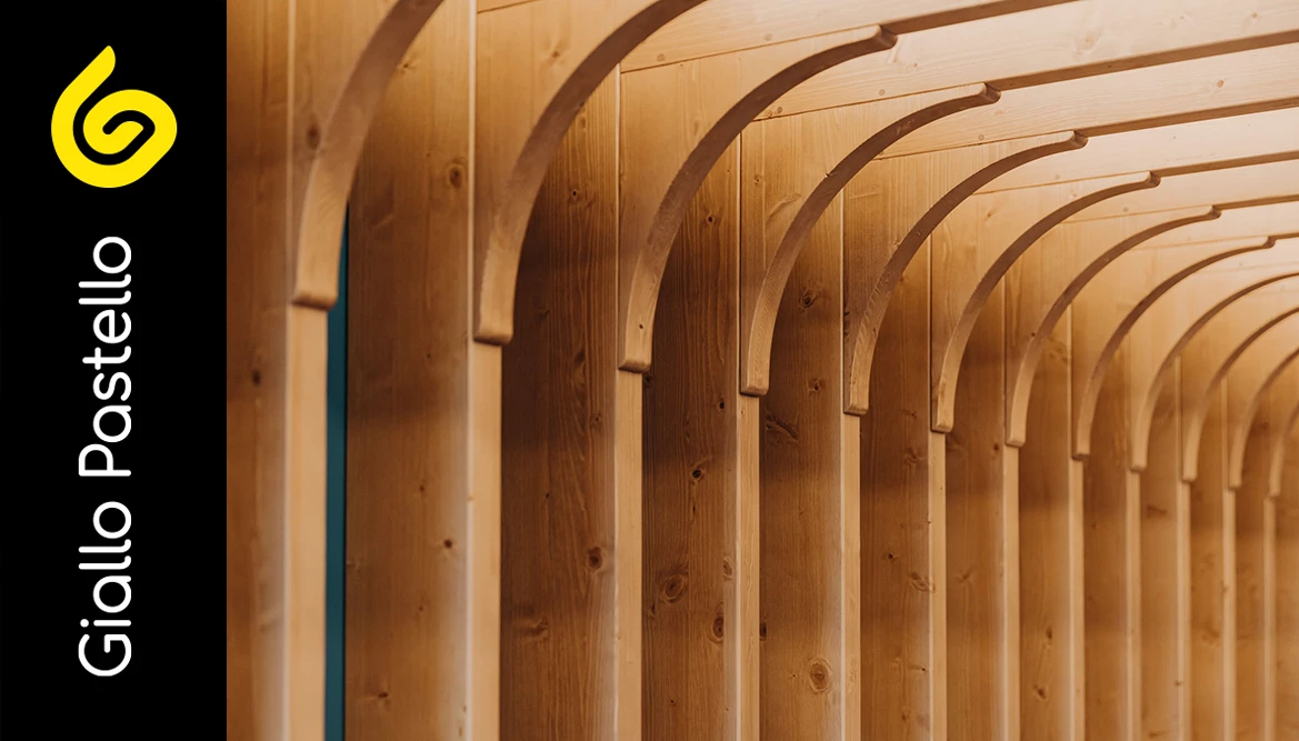 Dettaglio arredi in legno - Arredo Ufficio - Giallo Pastello Interior Design Brescia
