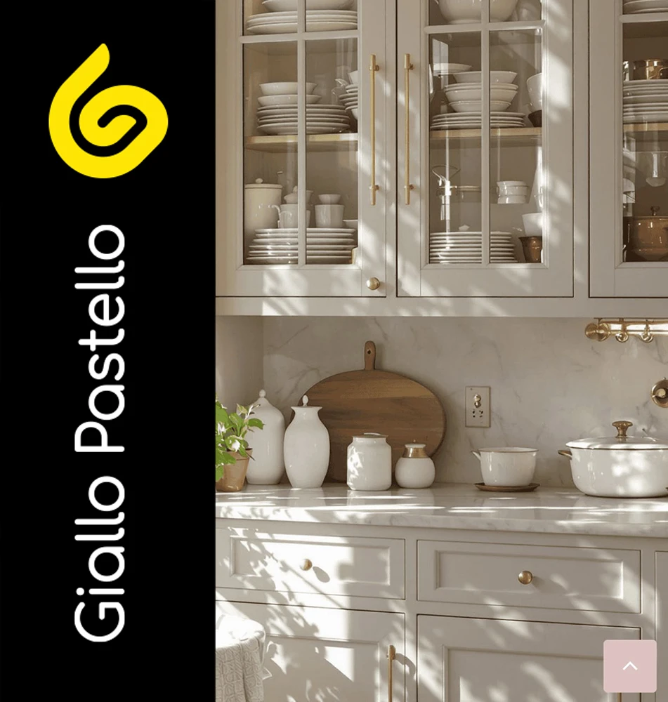 Cucina: il fascino del country inglese - arredo in stile inglese - Giallo Pastello Interior Design