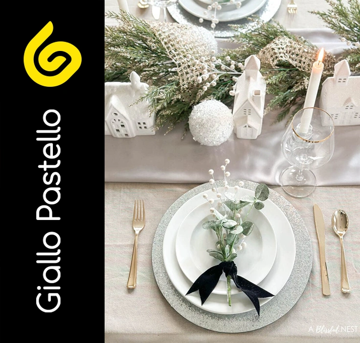 Decorare la casa per Natale: tavola da pranzo - Giallo Pastello Interior Design
