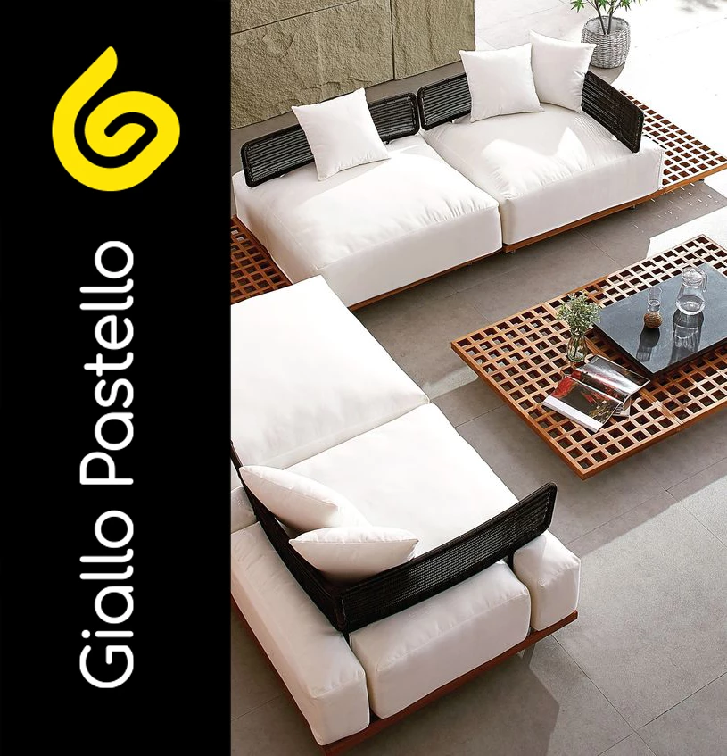 Esempio di divanetti per esterni arredare terrazzo appartamento - Giallo Pastello Interior Design Brescia