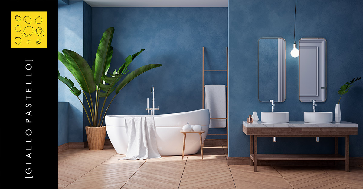 Arredare secondo il Feng Shui: bagno blu