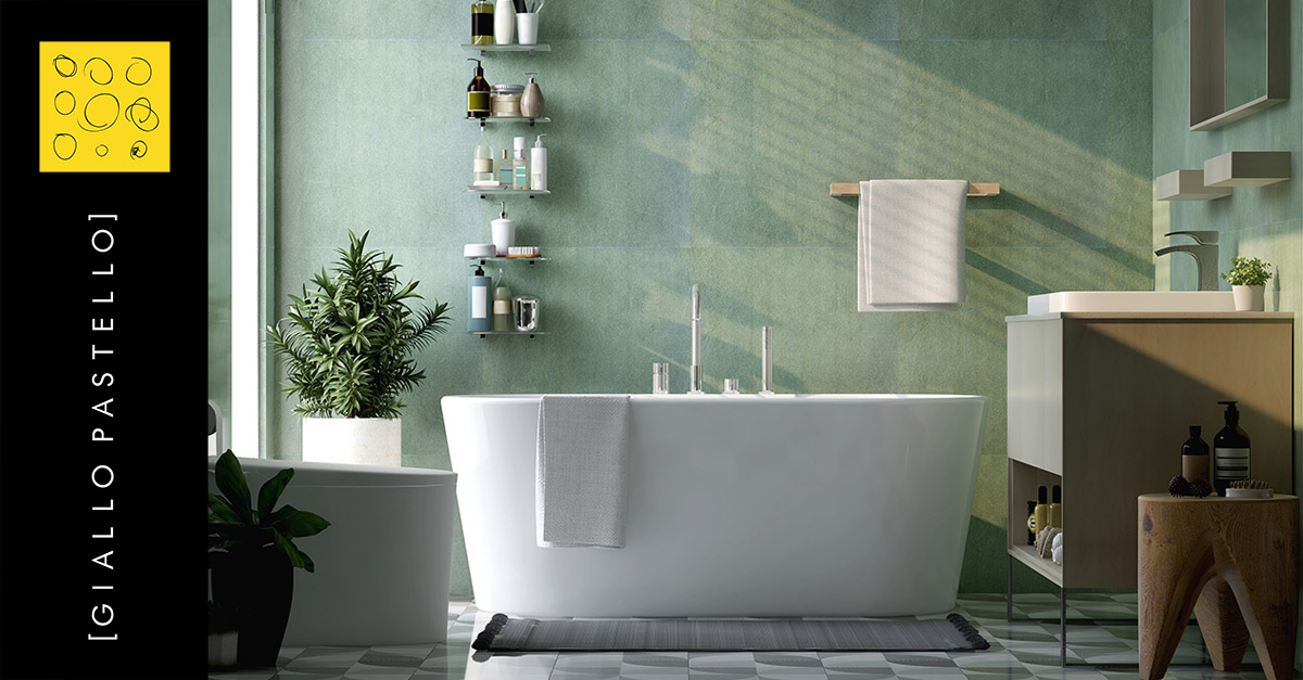 Arredare secondo il Feng Shui: bagno verde