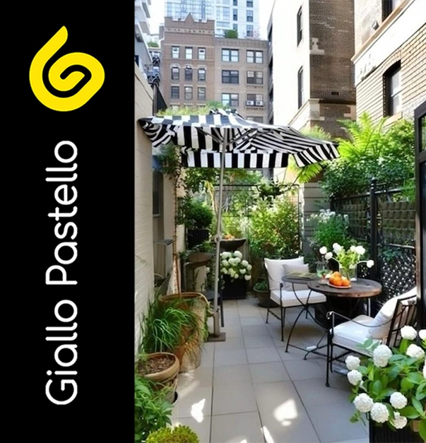 Arredare il balcone - Giallo Pastello