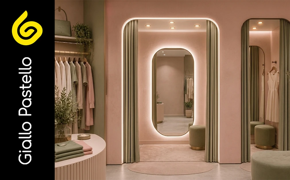 Arredamento negozio di abbigliamento - Giallo Pastello Interior Design