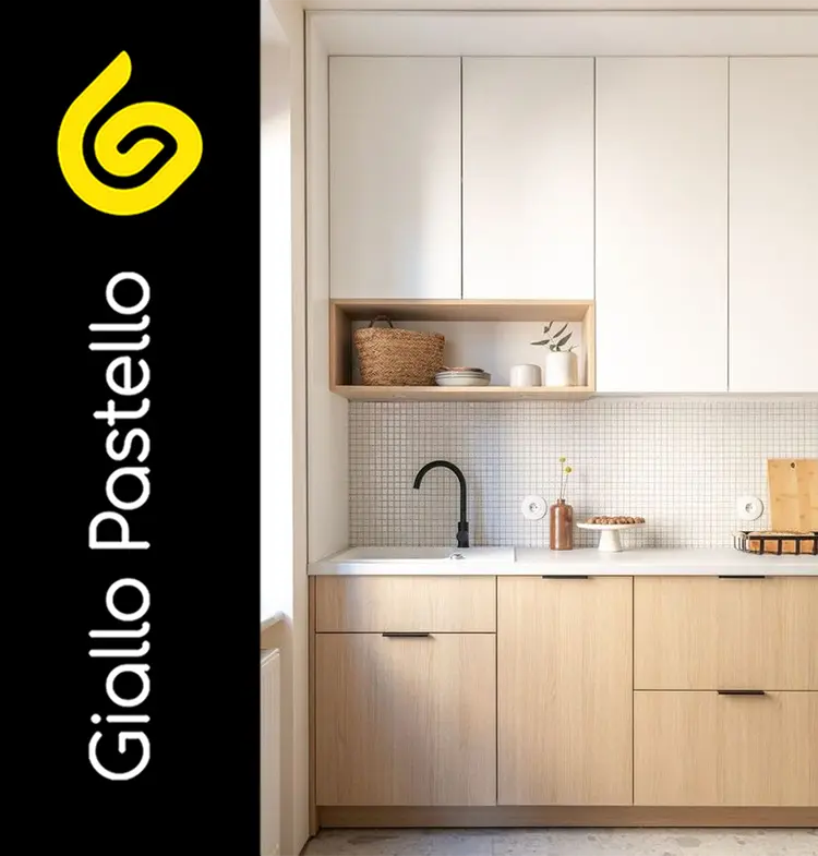 Arredare cucina piccola - Giallo Pastello Interior Design Brescia