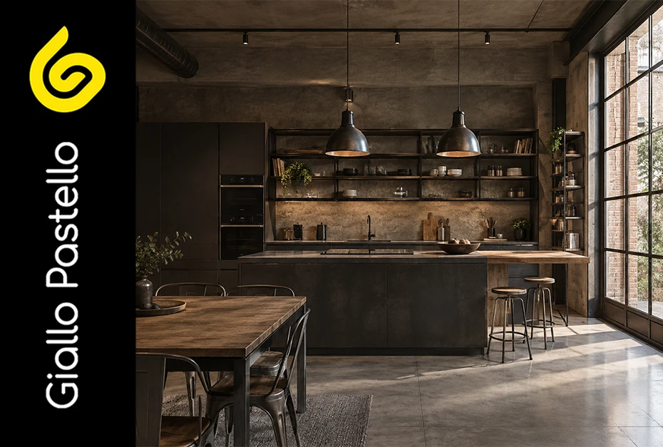 Arredare in stile industrial - Giallo Pastello Interior Design