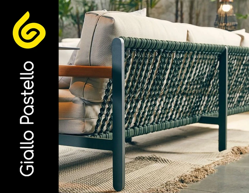 Arredo outdoor: materiali e colori - Giallo Pastello