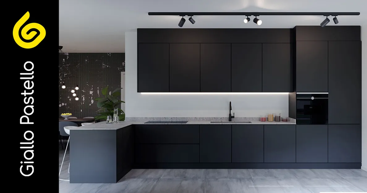 Arredamento cucina moderna: organizzazione degli spazi - Giallo Pastello Interior Design