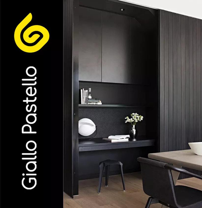 Angolo studio - Giallo Pastello Interior Design Brescia