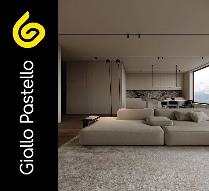Idee per ristrutturare la casa: openspace - Giallo Pastello Interior Design