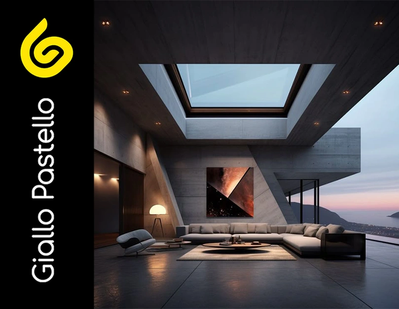 Intelligenza artificiale e interior design - Giallo Pastello