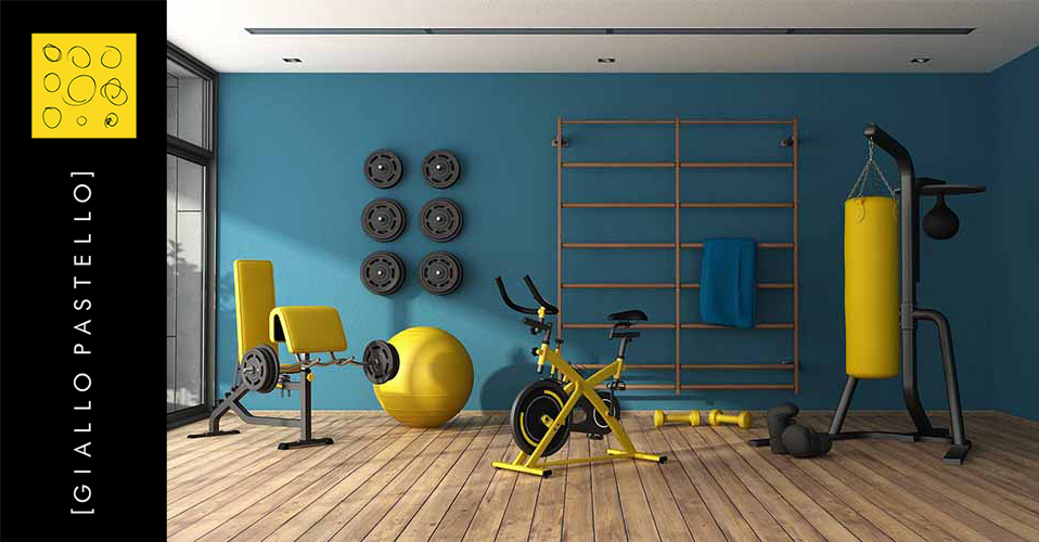 Palestra in casa colorata - Palestra in casa: come creare un angolo fitness