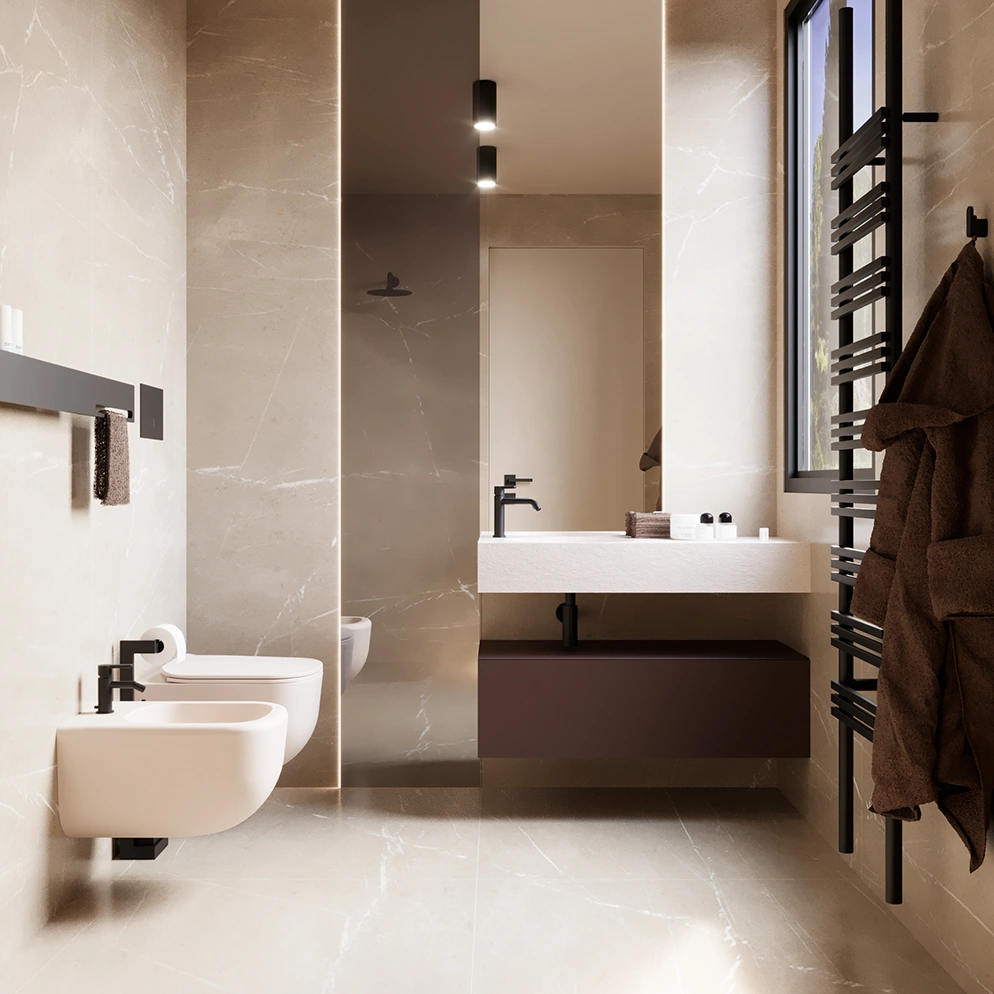 Ristrutturazione bagno Brescia: singolo water e bidet - Giallo Pastello Interior Design Brescia Ristrutturazione bagno Brescia: singolo water e bidet - Giallo Pastello Interior Design Brescia