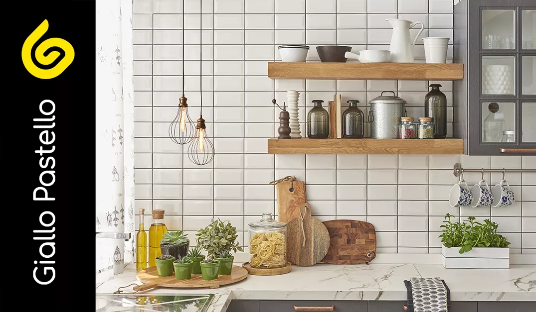 Giallo Pastello Interior Design Brescia - Ristrutturare la cucina - Cucina bianca e in legno