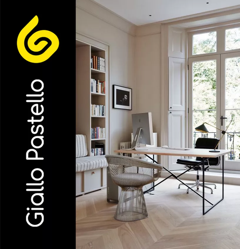 Studio in casa bianco - Giallo Pastello Interior Design Brescia