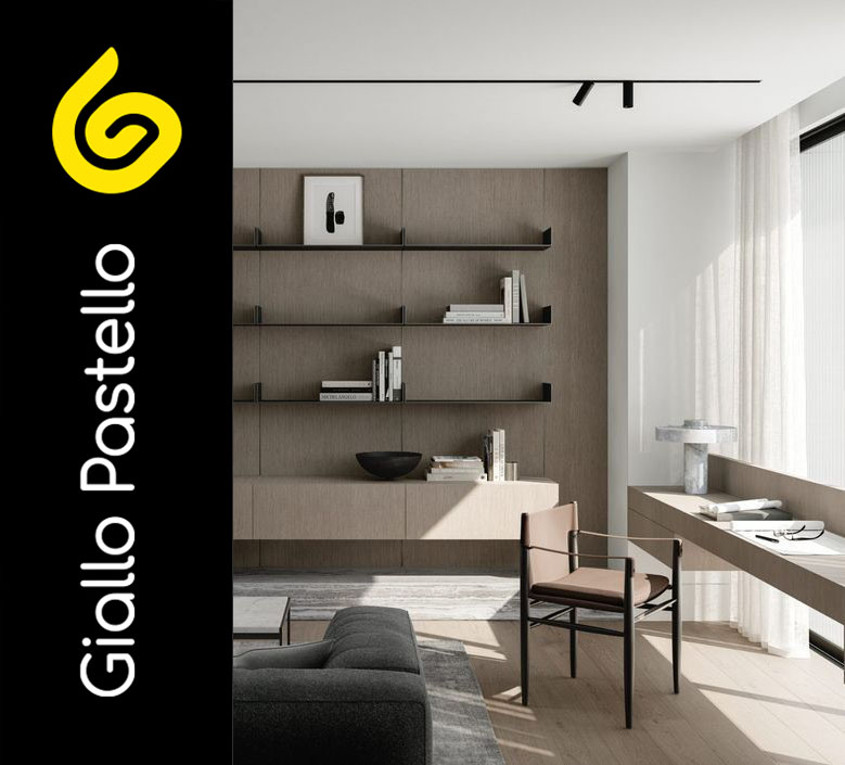 Studio in casa - Giallo Pastello Interior Design Brescia