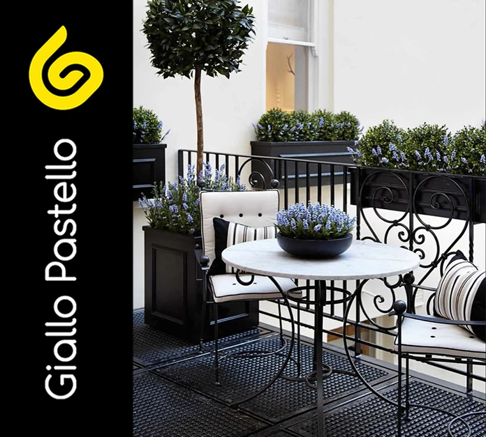 Stile arredo outdoor: stile classico - Giallo Pastello