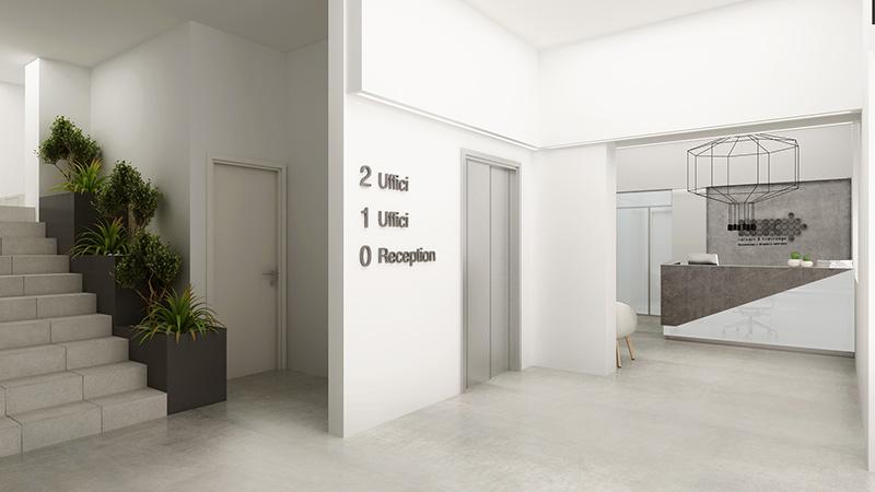 Progetto uffici Commercialisti - Interior Design Brescia - Giallo Pastello