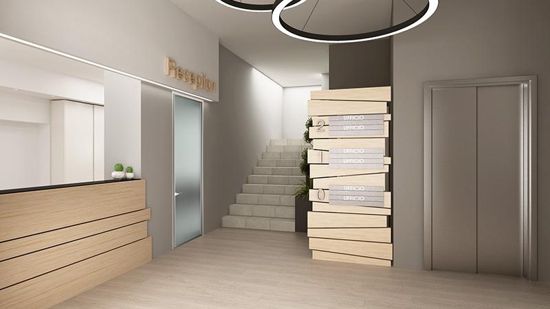 Progetto uffici Commercialisti - Interior Design Brescia - Giallo Pastello