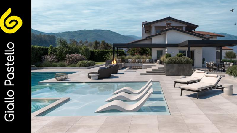 Un'oasi privata tra lago e giardino: arredo outdoor 